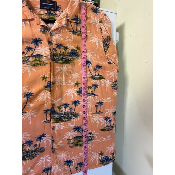 Nickel & Iron Men's Viscos Hawaiian shirt Size Large button up short sleeve - Picture 6 of 8